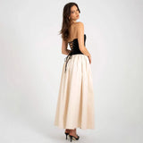 Summer New Fashion Thrombole-Width Sleeveless Dress Women's