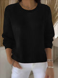 Sheintemu Autumn And Winter Long-Sleeved Solid Color Sweater New