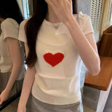 Jacquard Knitted Vest Girl In The Summer Of 2024, The New Gentle Wind Folds And Wears A Short Vest.-Outfit