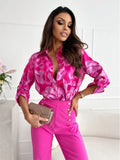 Versatile Spring Printed Long-sleeved Multi-color