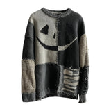 New Coarse Needle Cloth 3D Digital Printing Men's And Women's Round Collar Collar Knitting Striped Coat Women's