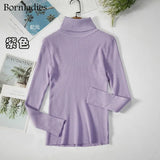 2022 Basic Turtleneck Women Sweaters Autumn Winter Tops Slim Women Pullover Knitted Sweater Jumper Soft Warm