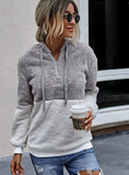 Casual Fleece Zipper Long Sleeve Hooded