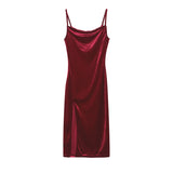 Women's Clothing 2025 New Spring And Summer Fashion Sexy Repair Fork With Dress