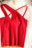 Tank Camis Slim Halter Top Cropped Woman Sexy Off Shoulder Y2k Top Female Basic White Crop Top Solid Tees Summer