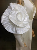 Black Elegant Oversleeve For Women Patchwork Floral Solid Minimalist Oversleeves Female Fashion Accessories