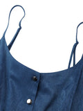 Celmia Elastic Waist Spaghetti Straps Overalls Women Fashion Wide Leg Pants 2022 Summer Long Rompers with Belt Casual