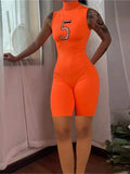 Summer Bodycon Jumpsuits Women 2022 Sleeveless One Piece Outfit Rompers Womens Jumpsuits Halter Black Romper