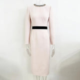 Early Spring New Star Fashion Temperament Simple Diamond Nails Color Long-Sleeved