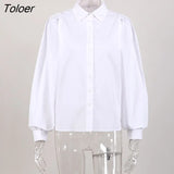 Elegant White Blouses Shirts Female Button Up Top Women 2022 Long Sleeve Office Lady Autumn Spring Wild Blusas Casual