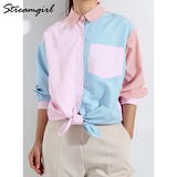 Stripe Shirt Women Blouses Loose Casual Long Shirts Ladies Spring Top Women's Tunic Woman Elegant Oversize Shirts For