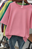 100% Cotton M-4XL T Shirt Solid Color Tshirt Basic Short Sleeve Women's Top Summer Couple O Neck Oversized T