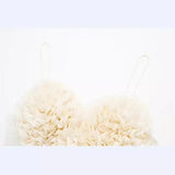 New Heart-Shaped Fluffy Sexy Short Halter Top 7200004-Outfit