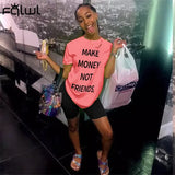 Summer Club Outfits Suits 2 Piece Set Women White Black T Shirt Two Piece Biker Shorts Set Ladies Tracksuit Matching