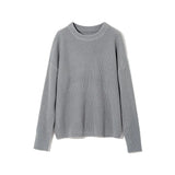 WOTWOY Autumn Winter Thickening Oversized Sweater Women Long Sleeve Casual Loose Pullovers Female Cashmere Solid Knitted