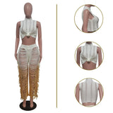 Toloer New Women's Casual Vest And Trousers Suit-Outfit