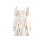 Summer Lolita Mini Dress Y2k Casual Long Sleeve Lace Vintage Elegant One Piece Dress Korea Outwear Short Party Dress