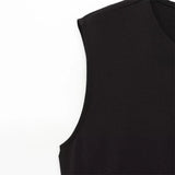 Elegant Sleeveless Round Collar Buckle Dress Dress Stylish