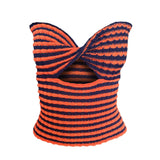 Explosion Women's Vacation Sexy Striped Sweater Knitted