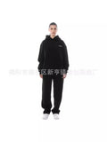 Autumn And Winter New Sweater Suit Sports Leisure LOGO Printed Hooded Sweater Leisure Suit-Outfit