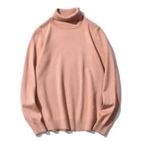 Brand Men Solid Color Turtleneck Sweater Men Slim Warm Casual Sweater Autumn Winter Fashion Turtleneck Sweater