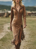 Summer Women's Sling V-Necked Fork Sexy Dew Dress
