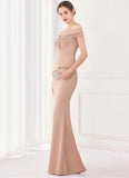 Fringe Tassels Off Shoulder Formal Mermaid Evening