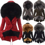 and winter new products cotton hooded slim warm zipper jacket