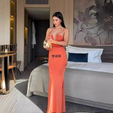 New Women's Breasts Deep V Bare Shoulders Solid Tectored Tectored
