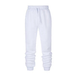 Fashion Brand Men Solid Color Sweatpants Men's Simple Slim Wild Trousers Spring New Drawstring Casual Pants