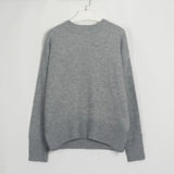 Wixra Women Mock Neck Sweater Autumn Winter New Thick Long Sleeve Loose Pull Jumper Female Basic All Match