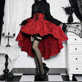 Summer New Sexy Stitching Bag Hip Skirt Temperament Slim High Waist Tie Waist Tail Half Skirt Woman-Outfit