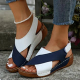 Sandals Women 2025 Summer New Pine Cake Thick Bottom With Skirt Casually Exposed Toe Beach