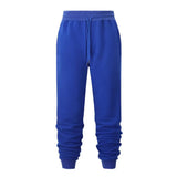Fashion Brand Men Solid Color Sweatpants Men's Simple Slim Wild Trousers Spring New Drawstring Casual Pants