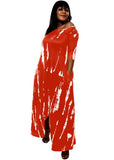 Casual Print Irregular Long