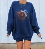 T Shirt Women 2021 Loose Long Sleeve Pullover Tops Spring Autumn Ladies Casual Letter Printing Oversized Woman