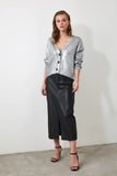 Trendyol Silver Button Detailed Cardigan