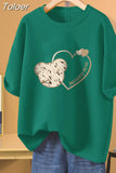 100 Cotton L-5XL Plus Size T Shirt Cartoon Print Tshirt Short Sleeve Women's Top Summer Kawaii Couple O Neck T