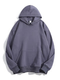 Women Hooded Sweatshirts Pullover Oversized Thick Solid Loose Cotton Sweatshirt Vintage Winter Hoodies Women Overzise