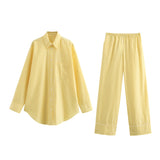 New Striped Casual Loose Shirt 3217253 Pants