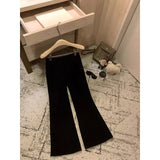 Tight Waist Broad Legs Loose Leisure Pants Women Autumn And Winter Plus Thick Hanging Slackening