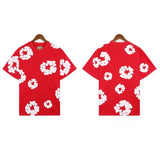 Printed Flower Wood Cotton Loose Sweater Y2K Hip Hop Street Pullover For Leisure-Outfit