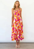 Summer Women's Commuting Sleeveless Hottie Prints Long Sling