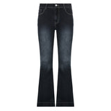 Women's Wear Ins Street Network Celebrity Hot Girl Style Low Waist Shows Thin Slightly Spicy Jeans-Outfit