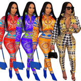 Bomber Cropped Puffer Jacket Colorful Bubble Coat and Leggings Sexy 2 Piece Sets Winter Clothes Womens Outfits