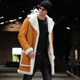 2025 New Fur One Men's Coat Burst Single Thick Coat Imitation Leather