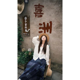 Holiday Style Fashion Set Sun Protection Cover Shirt Women's Niche Print