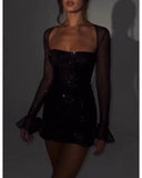 Babes Dress Black Flashing Little Dress Perspective