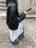 Fashion Clothing Flocking Flowers High Waist Lace A-line Skirts 2024 Faldas Mujer See Throught Saia Bandage A-line Skirt-Outfit
