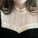 Black Blouse Women Clothes Lace Velvet Tops Fashion Korean Vintage Shirt Blusas Mujer De Moda Elegant Stand Neck